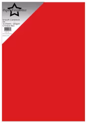PFSS718- Smooth Cardstock Chinese Red A4