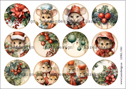 LDKL-1561 Klippark Julmöss cirklar