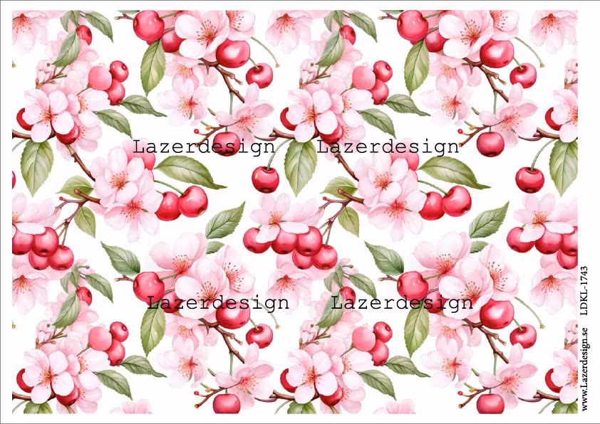 LDKL-1743 Körsbär bakgrund
