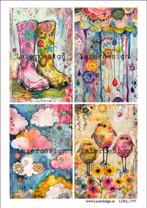 LDKL-1757 Färgglatt Abstrakt