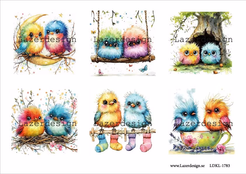 LDKL-1783 Söta Fåglar