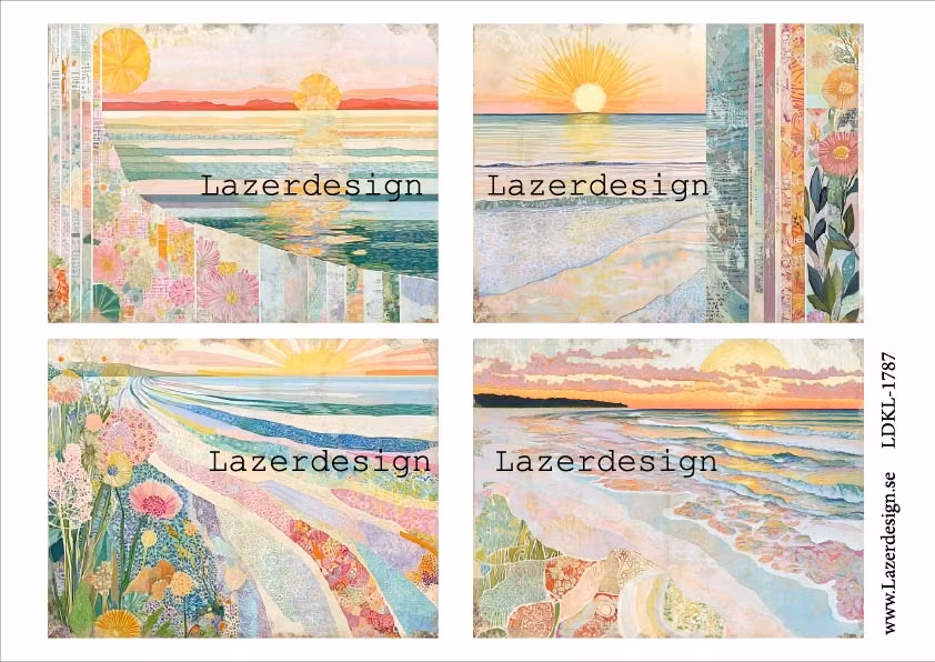LDKL-1787 abstrakt strandmotiv