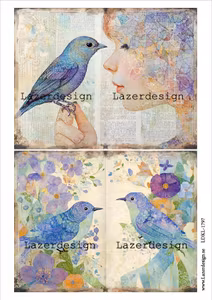 LDKL-1797 Abstrakt Fåglar