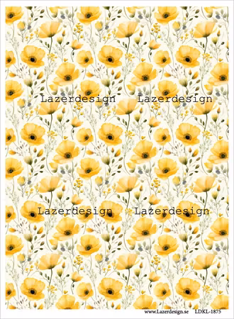 LDKL-1875 Bakgrund gula blommor