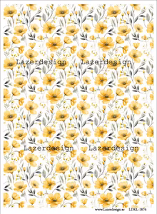 LDKL-1876 Bakgrund gula blommor