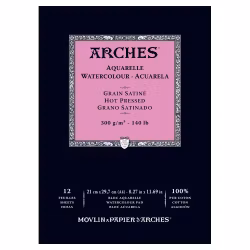 5096-Arches HP 100% Bomull Akvarellpapper 21x29,7 cm