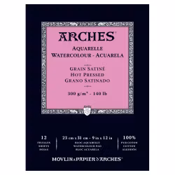 5097-Arches HP 100% Bomull Akvarellpapper 23x31 cm