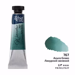 767-Tub Azure Green Black- Rosa Gallery Watercolor