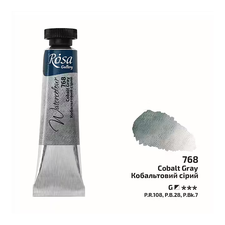 768-Tub Cobalt Grey- Rosa Gallery Watercolor