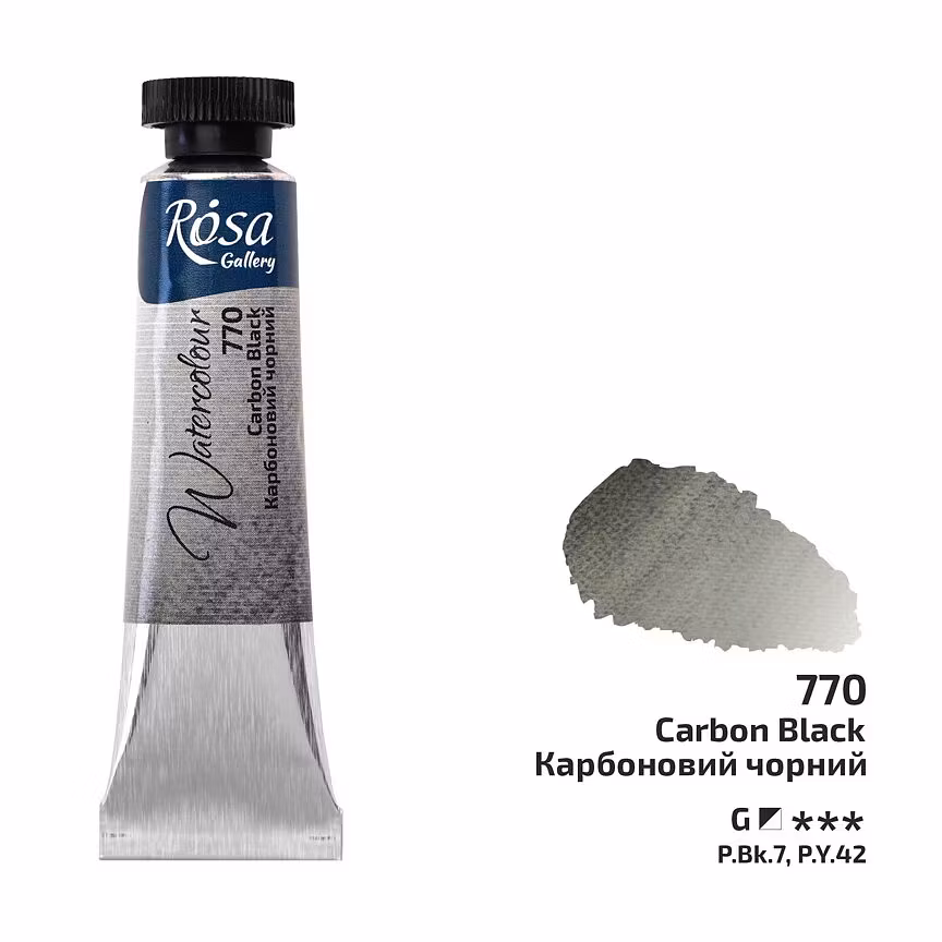 770-Tub Carbon Black- Rosa Gallery Watercolor