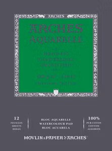 5092-Arches CP 100% bomull Akvarellpapper 23x31 cm