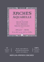 5096-Arches HP 100% Bomull Akvarellpapper 21x29,7 cm