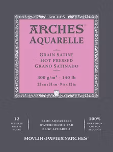 5097-Arches HP 100% Bomull Akvarellpapper 23x31 cm