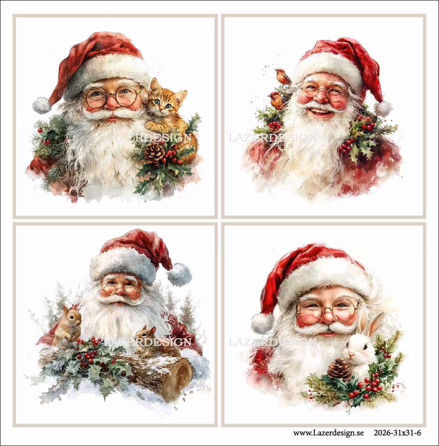 2026-31x31-6  Tomte-olika djur
