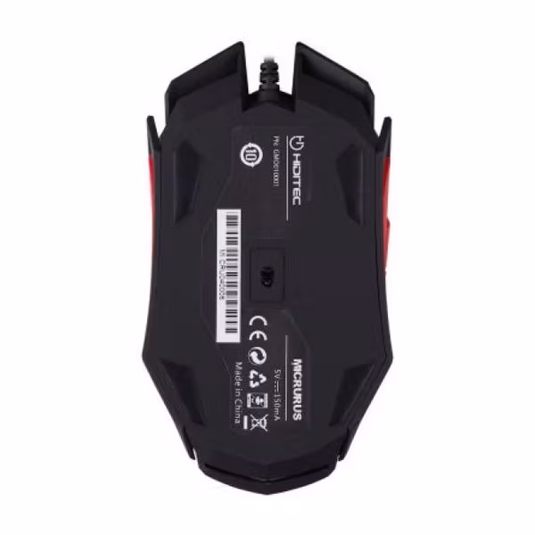 Gaming Mus Hiditec Micrurus 8100 dpi Svart Röd