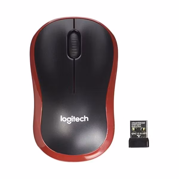 Logitech Wireless Mouse M185 Red