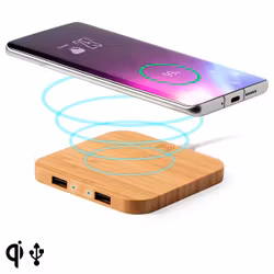 Qi Trådlös Laddare till Smartphones Bambu 146542