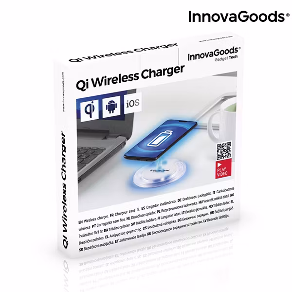 Qi Trådlös Laddare till Smartphones Wh InnovaGoods