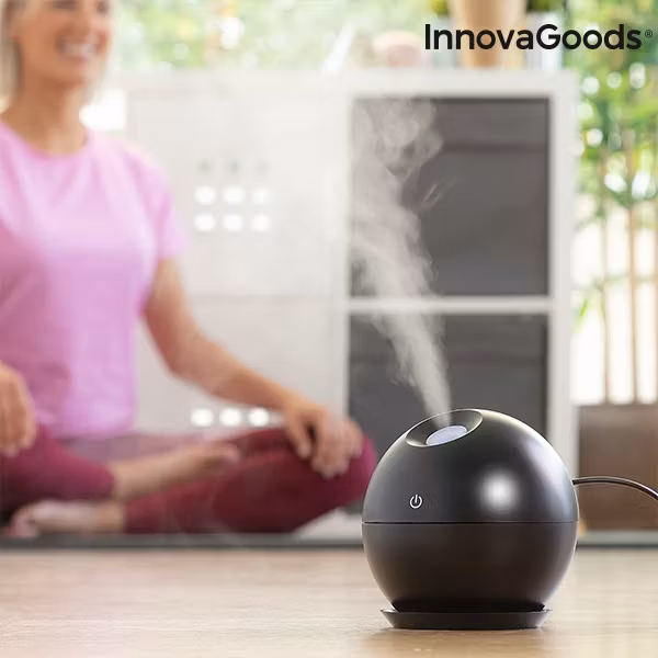 Miniluftfuktare och doftspridare Black InnovaGoods Home Deco