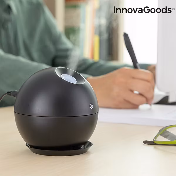 Miniluftfuktare och doftspridare Black InnovaGoods Home Deco