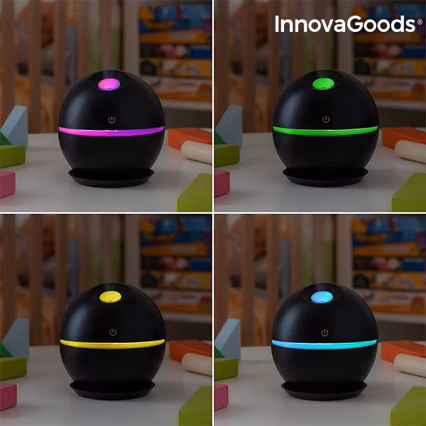 Miniluftfuktare och doftspridare Black InnovaGoods Home Deco