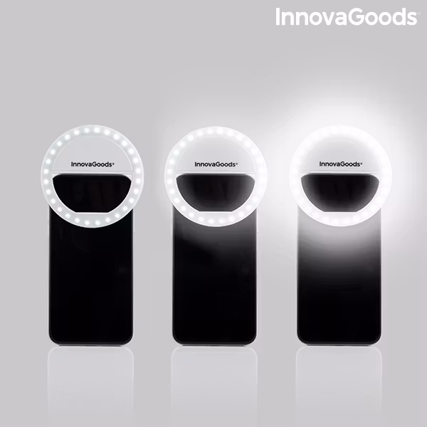 Återuppladdningsbar ljusring för selfies Instahoop InnovaGoods Gadget Tech