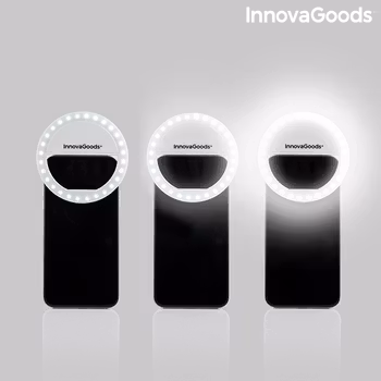 Återuppladdningsbar ljusring för selfies Instahoop InnovaGoods Gadget Tech