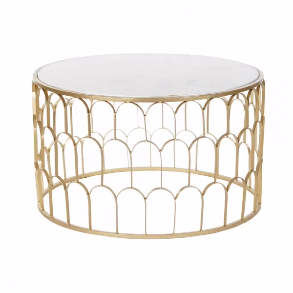 Sidobord DKD Home Decor Marmor Järn