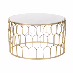 Sidobord DKD Home Decor Marmor Järn