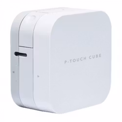Etikettskrivare Brother PTP300BT Cube 180 dpi 20 mm/s Vit