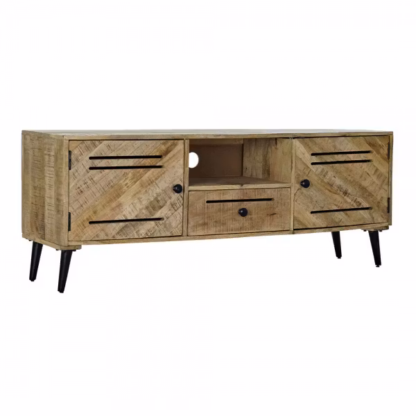 TV-möbler DKD Home Decor Brun Metall Mangoträ (150 x 59 x 40 cm