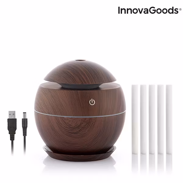 Miniluftfuktare och doftspridare Dark Walnut InnovaGoods