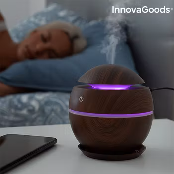 Miniluftfuktare och doftspridare Dark Walnut InnovaGoods