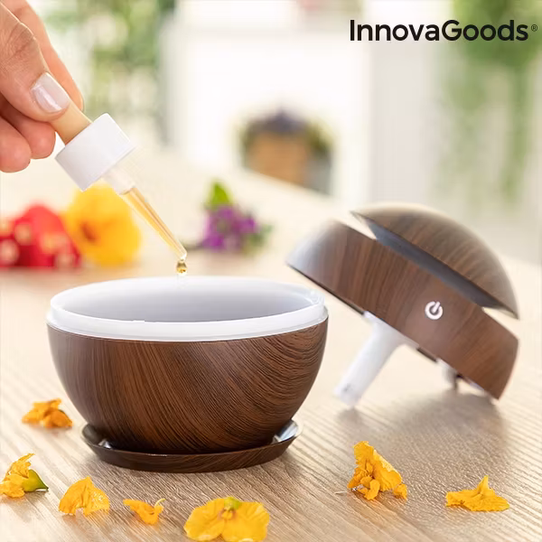 Miniluftfuktare och doftspridare Dark Walnut InnovaGoods