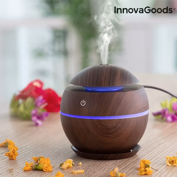 Miniluftfuktare och doftspridare Dark Walnut InnovaGoods