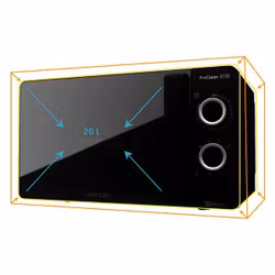 Mikrovågsugn med Grill Cecotec ProClean 3130 20 L 700W Svart