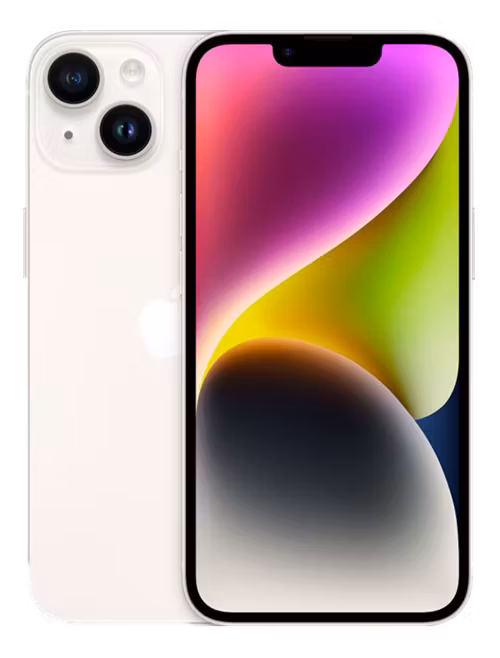 Apple iPhone 14 - 5G smartphone - Vit - 128 GB