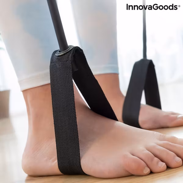 Träningsstång med motståndsband och träningsguide Resibar InnovaGoods