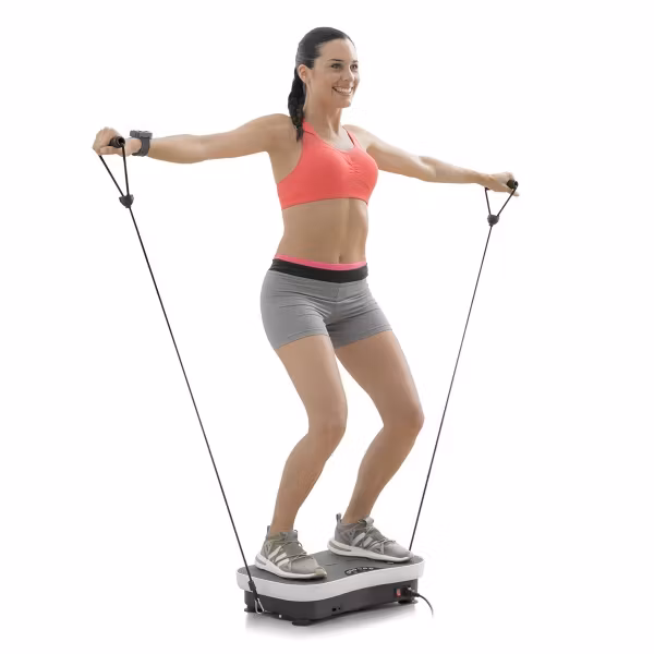 Vibrationsplatta med tillbehör och träningsguide Vybeform InnovaGoods Wellness Sport