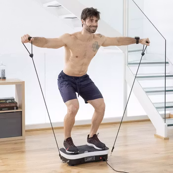 Vibrationsplatta med tillbehör och träningsguide Vybeform InnovaGoods Wellness Sport