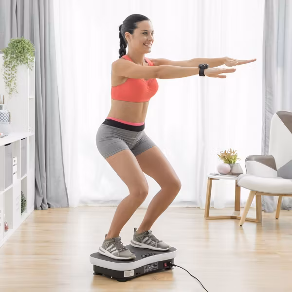 Vibrationsplatta med tillbehör och träningsguide Vybeform InnovaGoods Wellness Sport