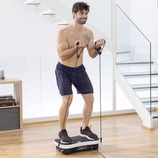 Vibrationsplatta med tillbehör och träningsguide Vybeform InnovaGoods Wellness Sport
