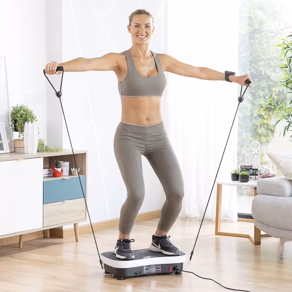 Vibrationsplatta med tillbehör och träningsguide Vybeform InnovaGoods Wellness Sport