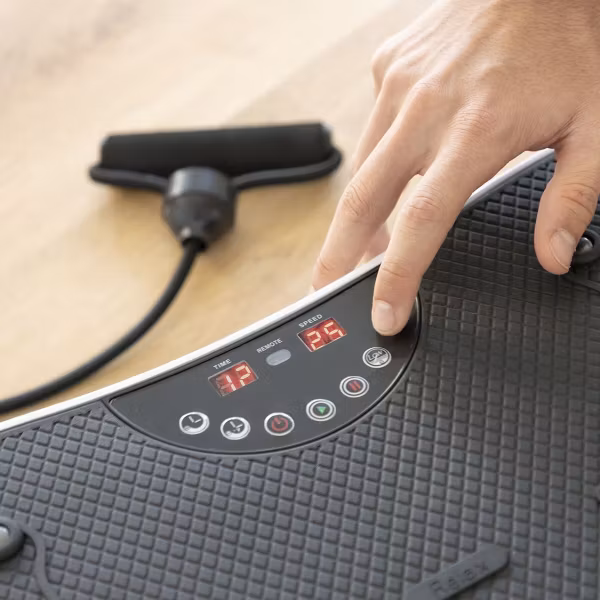 Vibrationsplatta med tillbehör och träningsguide Vybeform InnovaGoods Wellness Sport
