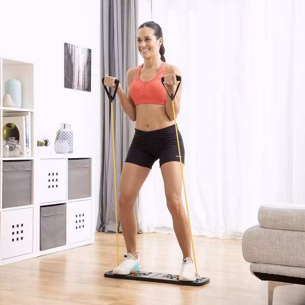 Upphävningsbräda med Motståndsband och Träningsguide Pulsher InnovaGoods Sport Fitness!