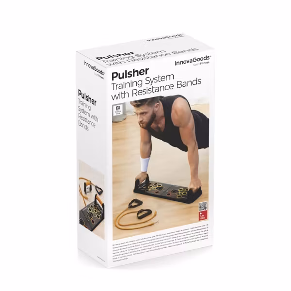 Upphävningsbräda med Motståndsband och Träningsguide Pulsher InnovaGoods Sport Fitness!