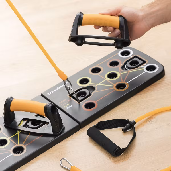 Upphävningsbräda med Motståndsband och Träningsguide Pulsher InnovaGoods Sport Fitness!