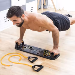 Upphävningsbräda med Motståndsband och Träningsguide Pulsher InnovaGoods Sport Fitness!