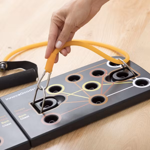 Upphävningsbräda med Motståndsband och Träningsguide Pulsher InnovaGoods Sport Fitness!