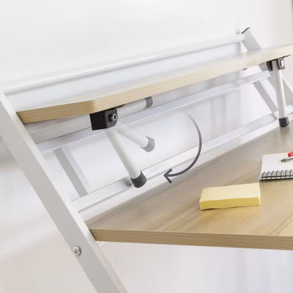 Hopfällbart skrivbord med hylla Tablezy InnovaGoods Home Living!